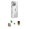 MARSİLYAN™- iPhone 16 Pro Kılıf Nova Doku - Siyah Buffer Cam Ekran Koruyucu + Raze Metal Kamera Lens - CLTM