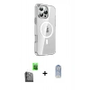 MARSİLYAN™- iPhone 16 Pro Kılıf Nova Doku - Siyah Joko Magic 5D Cam + Raze Metal Kamera Lens - SH