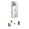 MARSİLYAN™- iPhone 16 Pro Kılıf Nova Doku - Siyah Joko Magic 5D Hayalet Cam + Raze Metal Kamera Lens - CLTM