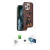 MARSİLYAN™- iPhone 16 Pro Kılıf Nova Form Koleksiyonu - Siyah 3D Antistatik Cam Ekran Koruyucu + Raze Metal Kamera Lens - BZ