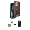 MARSİLYAN™- iPhone 16 Pro Kılıf Nova Form Koleksiyonu - Siyah 3D Antistatik Hayalet Cam Ekran Koruyucu + Raze Metal Kamera Lens - CLTM