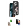MARSİLYAN™- iPhone 16 Pro Kılıf Nova Form Koleksiyonu - Siyah 3D Antistatik Mat Seramik Nano Ekran Koruyucu + Raze Metal Kamera Lens - CLTM