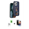 MARSİLYAN™- iPhone 16 Pro Kılıf Nova Form Koleksiyonu - Siyah 3D Antistatik Mat Seramik Nano Ekran Koruyucu + Raze Metal Kamera Lens - BZ