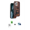 MARSİLYAN™- iPhone 16 Pro Kılıf Nova Form Koleksiyonu - Siyah 3D Antistatik Seramik Nano Ekran Koruyucu + Raze Metal Kamera Lens - BZ