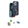 MARSİLYAN™- iPhone 16 Pro Kılıf Nova Form Koleksiyonu - Siyah 3D Antistatik Seramik Nano Ekran Koruyucu + Raze Metal Kamera Lens - CLTM