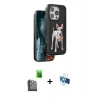 MARSİLYAN™- iPhone 16 Pro Kılıf Nova Form Koleksiyonu - Siyah 3D Antistatik Seramik Nano Ekran Koruyucu + Raze Metal Kamera Lens - SH