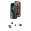MARSİLYAN™- iPhone 16 Pro Kılıf Nova Form Koleksiyonu - Siyah 3D Antistatik Seramik Nano Ekran Koruyucu + Raze Metal Kamera Lens - SH