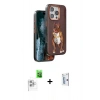 MARSİLYAN™- iPhone 16 Pro Kılıf Nova Form Koleksiyonu - Siyah Bilvis 0.18mm Plus Cam Ekran Koruyucu + Raze Metal Kamera Lens - BZ