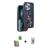 MARSİLYAN™- iPhone 16 Pro Kılıf Nova Form Koleksiyonu - Siyah Bilvis 3D Cam Ekran Koruyucu + Çöl Titanyum Raze Metal Kamera Lens