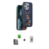 MARSİLYAN™- iPhone 16 Pro Kılıf Nova Form Koleksiyonu - Siyah Bilvis 3D Cam Ekran Koruyucu + Raze Metal Kamera Lens - SH