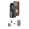 MARSİLYAN™- iPhone 16 Pro Kılıf Nova Form Koleksiyonu - Siyah Bilvis 3D Mat Cam Ekran Koruyucu + Raze Metal Kamera Lens - CLTM