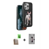 MARSİLYAN™- iPhone 16 Pro Kılıf Nova Form Koleksiyonu - Siyah Bilvis 3D Mat Cam Ekran Koruyucu + Raze Metal Kamera Lens - CLTM