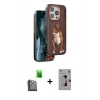 MARSİLYAN™- iPhone 16 Pro Kılıf Nova Form Koleksiyonu - Siyah Bilvis 3D Mat Cam Ekran Koruyucu + Raze Metal Kamera Lens - SH