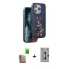 MARSİLYAN™- iPhone 16 Pro Kılıf Nova Form Koleksiyonu - Siyah Bilvis 3D Mat Cam Ekran Koruyucu + Raze Metal Kamera Lens - CLTM