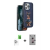 MARSİLYAN™- iPhone 16 Pro Kılıf Nova Form Koleksiyonu - Siyah Bilvis 3D Mat Cam Ekran Koruyucu + Raze Metal Kamera Lens - BZ