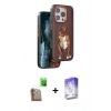 MARSİLYAN™- iPhone 16 Pro Kılıf Nova Form Koleksiyonu - Siyah Bilvis 5in1 3D Magic Cam Ekran Koruyucu + Raze Metal Kamera Lens - CLTM