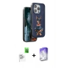 MARSİLYAN™- iPhone 16 Pro Kılıf Nova Form Koleksiyonu - Siyah Bilvis 5in1 3D Magic Cam Ekran Koruyucu + Raze Metal Kamera Lens - BZ