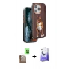 MARSİLYAN™- iPhone 16 Pro Kılıf Nova Form Koleksiyonu - Siyah Bilvis 5in1 5D Magic Hayalet Cam Ekran Koruyucu + Raze Metal Kamera Lens - CLTM