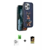 MARSİLYAN™- iPhone 16 Pro Kılıf Nova Form Koleksiyonu - Siyah Buffer Cam Ekran Koruyucu + Beyaz Raze Metal Kamera Lens