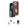 MARSİLYAN™- iPhone 16 Pro Kılıf Nova Form Koleksiyonu - Siyah Buffer Cam Ekran Koruyucu + Beyaz Raze Metal Kamera Lens