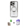 MARSİLYAN™- iPhone 16 Pro Kılıf Nova Işık Özel Seri - Siyah Bilvis 5in1 3D Magic Cam Ekran Koruyucu + Raze Metal Kamera Lens - CLTM