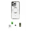MARSİLYAN™- iPhone 16 Pro Kılıf Nova Işık Özel Seri - Siyah Joko Magic 5D Hayalet Cam + Raze Metal Kamera Lens - BZ