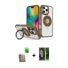 MARSİLYAN™- iPhone 16 Pro Kılıf Nova Minimal Serisi - Şeffaf 360 Full Body Arka Koruyucu + Raze Metal Kamera Lens - CLTM