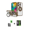 MARSİLYAN™- iPhone 16 Pro Kılıf Nova Minimal Serisi - Şeffaf 360 Full Body Arka Koruyucu + Raze Metal Kamera Lens - SH