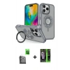 MARSİLYAN™- iPhone 16 Pro Kılıf Nova Minimal Serisi - Şeffaf 360 Full Body Arka Koruyucu + Raze Metal Kamera Lens - SH