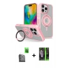 MARSİLYAN™- iPhone 16 Pro Kılıf Nova Minimal Serisi - Şeffaf 360 Full Body Arka Koruyucu + Raze Metal Kamera Lens - SH