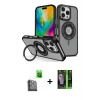 MARSİLYAN™- iPhone 16 Pro Kılıf Nova Minimal Serisi - Şeffaf 360 Full Body Arka Koruyucu + Raze Metal Kamera Lens - SH