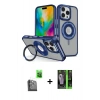 MARSİLYAN™- iPhone 16 Pro Kılıf Nova Minimal Serisi - Şeffaf 360 Full Body Arka Koruyucu + Raze Metal Kamera Lens - SH