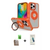 MARSİLYAN™- iPhone 16 Pro Kılıf Nova Minimal Serisi - Şeffaf Pasifik Cam Ekran Koruyucu + Raze Metal Kamera Lens - CLTM