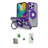 MARSİLYAN™- iPhone 16 Pro Kılıf Nova Minimal Serisi - Şeffaf Pasifik Cam Ekran Koruyucu + Raze Metal Kamera Lens - CLTM