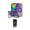 MARSİLYAN™- iPhone 16 Pro Kılıf Nova Minimal Serisi - Siyah 360 Mat Full Body Arka Koruyucu