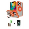 MARSİLYAN™- iPhone 16 Pro Kılıf Nova Minimal Serisi - Siyah 360 Mat Full Body Arka Koruyucu + Raze Metal Kamera Lens - CLTM