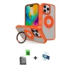 MARSİLYAN™- iPhone 16 Pro Kılıf Nova Minimal Serisi - Siyah 3D Antistatik Seramik Nano Ekran Koruyucu + Raze Metal Kamera Lens - SH