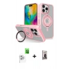 MARSİLYAN™- iPhone 16 Pro Kılıf Nova Minimal Serisi - Siyah Bilvis Hayalet Cam Ekran Koruyucu + Raze Metal Kamera Lens - BZ