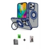 MARSİLYAN™- iPhone 16 Pro Kılıf Nova Minimal Serisi - Siyah Bilvis Hayalet Cam Ekran Koruyucu + Raze Metal Kamera Lens - SH