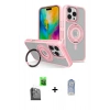 MARSİLYAN™- iPhone 16 Pro Kılıf Nova Minimal Serisi - Siyah Joko Magic 5D Cam + Siyah Raze Metal Kamera Lens