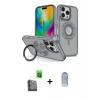 MARSİLYAN™- iPhone 16 Pro Kılıf Nova Minimal Serisi - Siyah Joko Magic 5D Cam + Siyah Raze Metal Kamera Lens