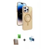 MARSİLYAN™- iPhone 16 Pro Kılıf Nova Modern Prime - Siyah 3D Antistatik Seramik Nano Ekran Koruyucu + Raze Metal Kamera Lens - CLTM