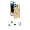 MARSİLYAN™- iPhone 16 Pro Kılıf Nova Modern Prime - Siyah Bilvis 0.18mm Plus Cam Ekran Koruyucu + Raze Metal Kamera Lens - BZ