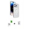 MARSİLYAN™- iPhone 16 Pro Kılıf Nova Modern Prime - Siyah Bilvis 0.18mm Plus Cam Ekran Koruyucu + Raze Metal Kamera Lens - BZ