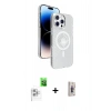MARSİLYAN™- iPhone 16 Pro Kılıf Nova Modern Prime - Siyah Bilvis 3D Cam Ekran Koruyucu + Raze Metal Kamera Lens - BZ