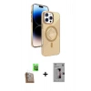 MARSİLYAN™- iPhone 16 Pro Kılıf Nova Modern Prime - Siyah Bilvis 3D Mat Cam Ekran Koruyucu + Raze Metal Kamera Lens - CLTM