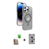 MARSİLYAN™- iPhone 16 Pro Kılıf Nova Modern Prime - Siyah Bilvis 3D Mat Cam Ekran Koruyucu + Raze Metal Kamera Lens - CLTM