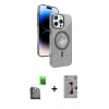 MARSİLYAN™- iPhone 16 Pro Kılıf Nova Modern Prime - Siyah Bilvis 3D Mat Cam Ekran Koruyucu + Raze Metal Kamera Lens - SH