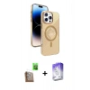 MARSİLYAN™- iPhone 16 Pro Kılıf Nova Modern Prime - Siyah Bilvis 5in1 3D Magic Cam Ekran Koruyucu + Raze Metal Kamera Lens - CLTM