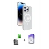 MARSİLYAN™- iPhone 16 Pro Kılıf Nova Modern Prime - Siyah Bilvis 5in1 3D Magic Cam Ekran Koruyucu + Raze Metal Kamera Lens - SH